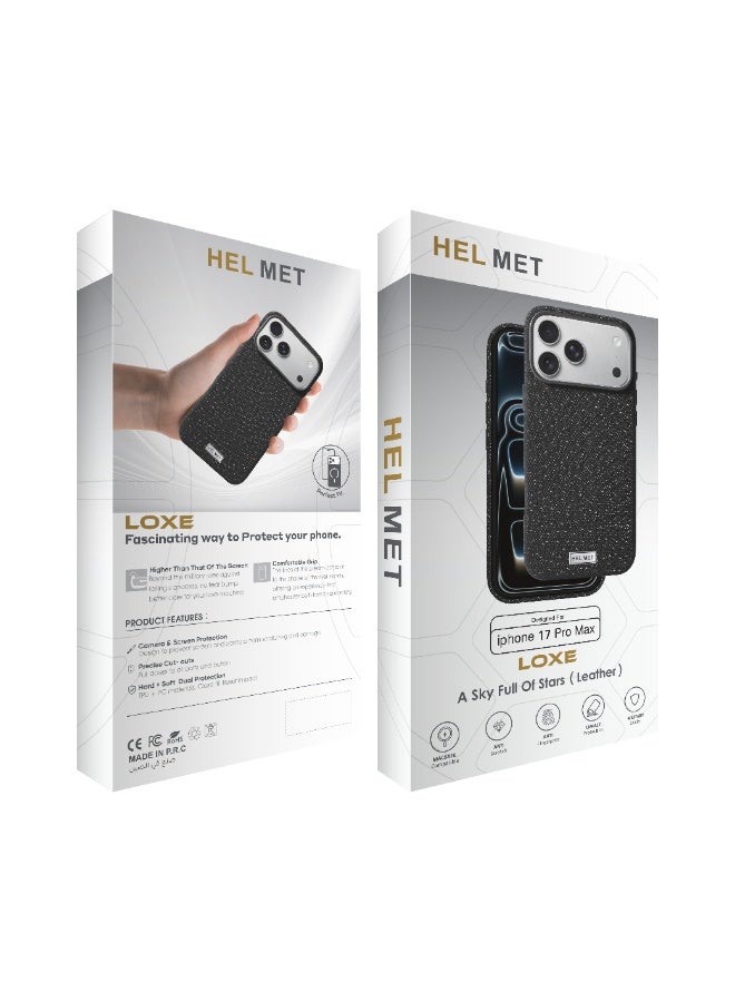 هيلمت جراب HELMET LOXE الجلدي MagSafe (آيفون 17، أسود) - Image 4